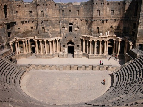 Ancient Roman Theater In Bosra