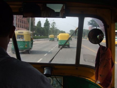 View From A Rickshaw New Delhi
