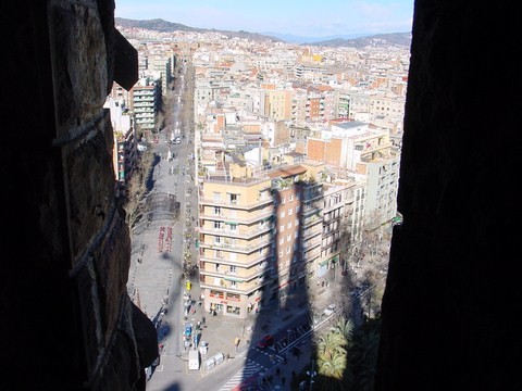 View From La Sacrada Familia